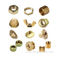 OEM Brass Nut Round Slotted Ring Knurl Nut